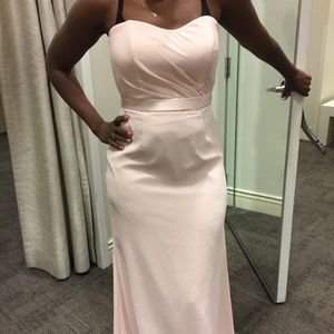 Bridesmaids Dresses Details about / Vera Wang Chiffon Bridesmaid Gown with Lace Back and Inset